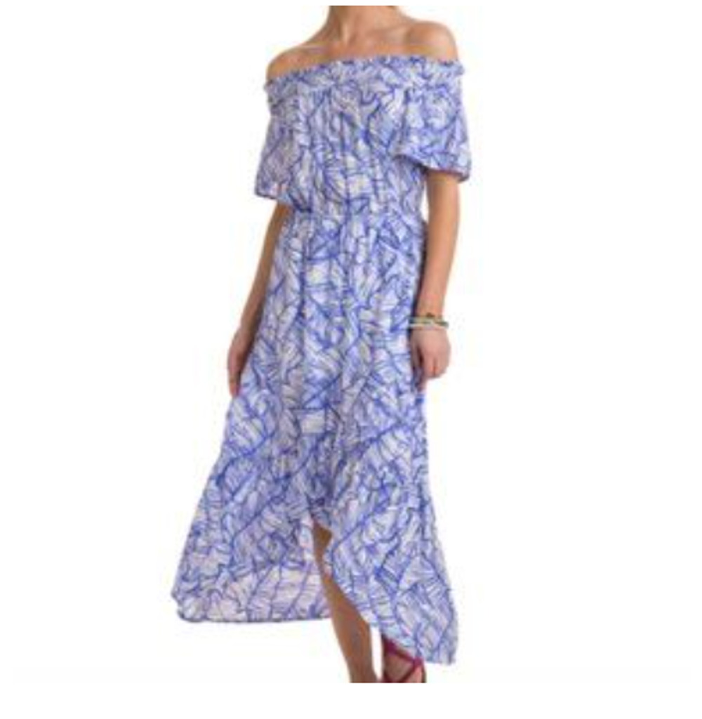 Off the shoulder high-low  maxi dress size 2